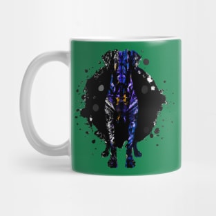 Great Dane Stencil Ink Painting Artwork Mug